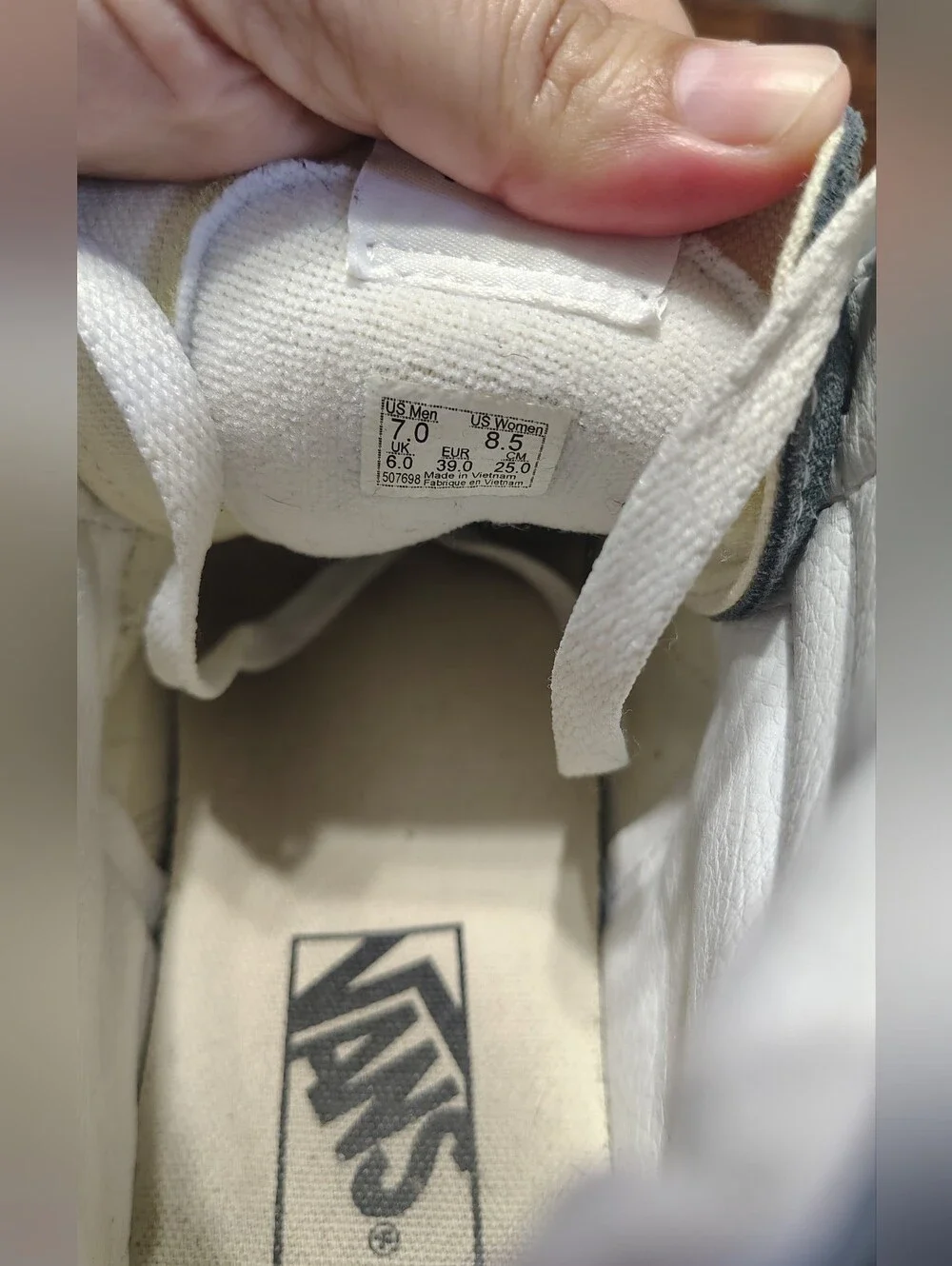 Vans Gray Suede High-Top Sneakers with White Laces